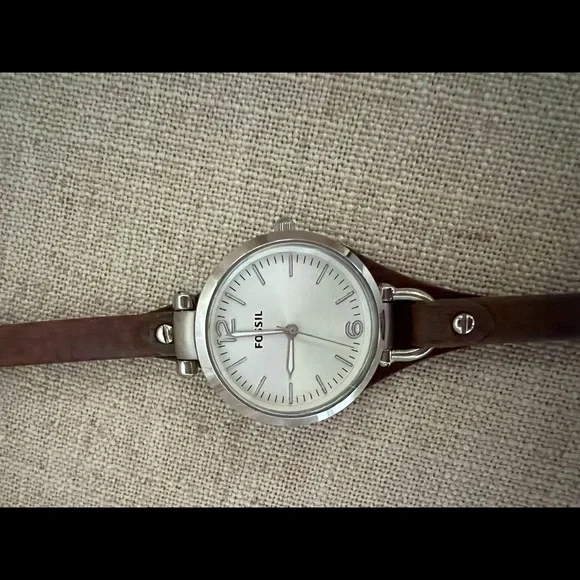 Fossil es3920set date watch leather band classic FOSSIL Sullivan Mens Multifunction Watch, White Dial Date  main image 3